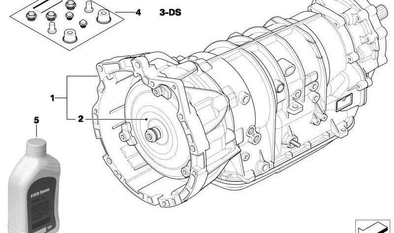 Convertidor de par OEM 24407549164 para BMW E46, E83, X3. Original BMW