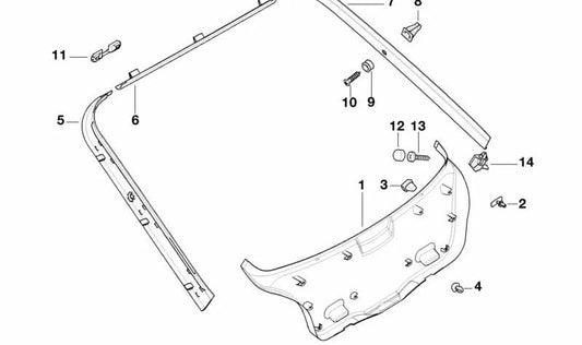 Botão de alteração OEM 51498146810 para BMW E36. BMW original.