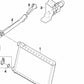 OME de aquecimento e ventilação OEM DUCT 64119128954 para BMW E81, E82, E87, E88, E90, E91, E92, E93, E84, F25, F26. BMW original.