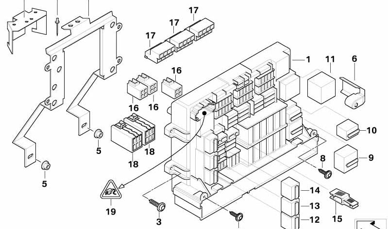 Elemento de suspensión para BMW Serie 1 E81, E82, E87, E88 Serie 3 E90, E91, E92, E93 X1 E84 (OEM 61149217743). Original BMW.