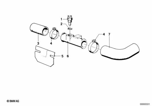 Conector para BMW Serie 3 E21, Serie 5 E12, E28 (OEM 11741264116). Original BMW