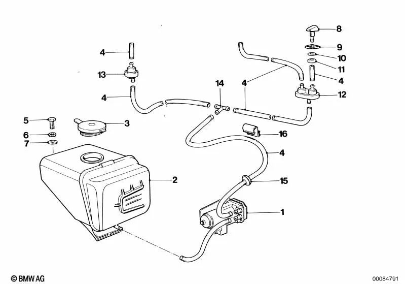 Arandela para BMW Serie 6 E24 (OEM 61661354194). Original BMW