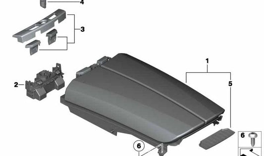 Lederarmlehne für BMW 7er F01, F02, F04 (OEM 51169171268). Original BMW