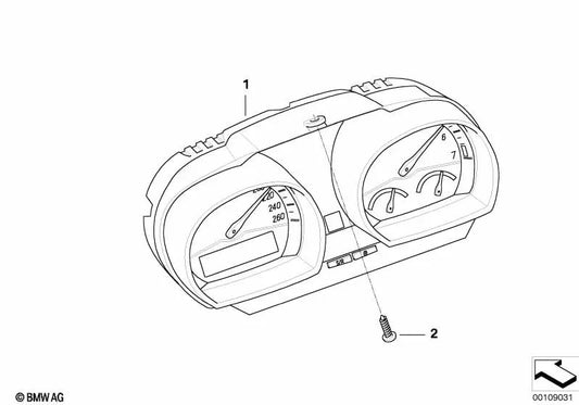 Combinación de instrumentos sin codificar para BMW E85, E86 (OEM 62107841059). Original BMW