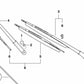 Escobilla limpiaparabrisas lado conductor OEM 61617161613 para BMW X5 E53. Original BMW.