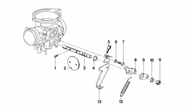 Palanca de Aceleración para BMW R 248 (OEM 13111335608). Original BMW.