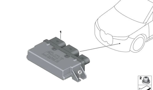 Unidad de control de limpieza de sensores para BMW I20 (OEM 61355A320C2). Original BMW