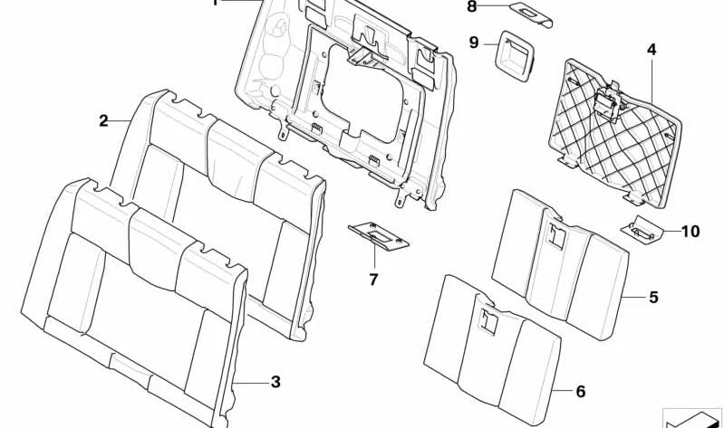 Cubierta de bloqueo para BMW E88 (OEM 52209137023). Original BMW.