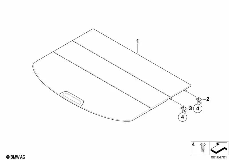 Ablegeboden para BMW F16 (OEM 51479312978). Original BMW