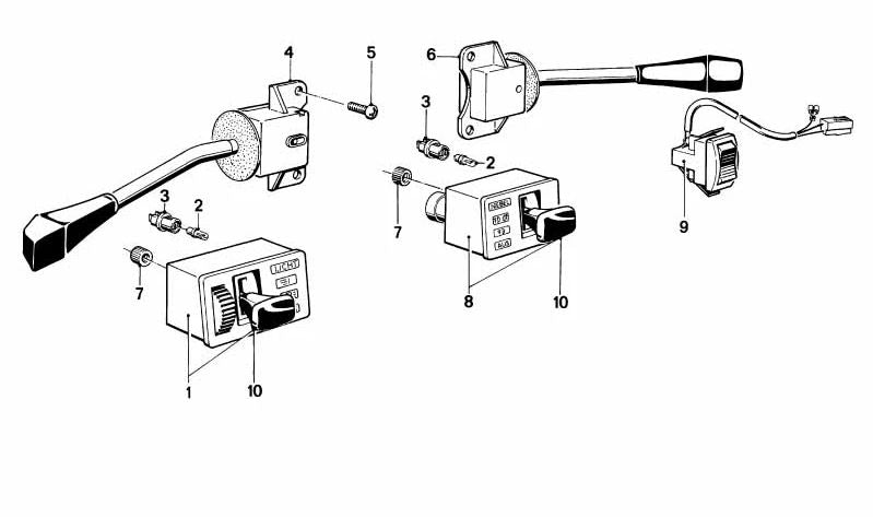 Interruptor de Luz para BMW Serie 7 E23 (OEM 61311375285). Original BMW