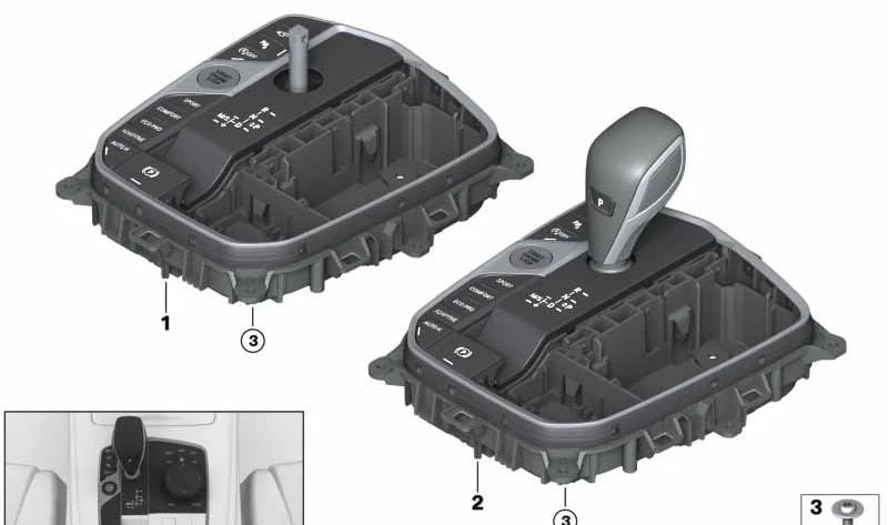 Center console control center for BMW G14, G15, G16, G05, G06, G07 (OEM 61315A7DF81). Genuine BMW