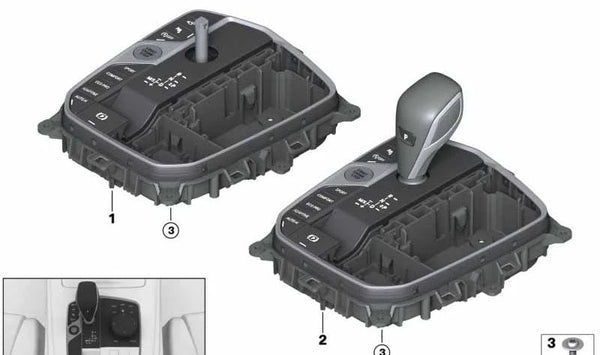 Centro de control de la consola central para BMW G14, G15, G16, G05, G06, G07 (OEM 61315A7DF81). Original BMW