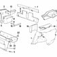 Cubierta embellecedora de chapa trasera OEM 51471962350 para BMW E30. Original BMW.