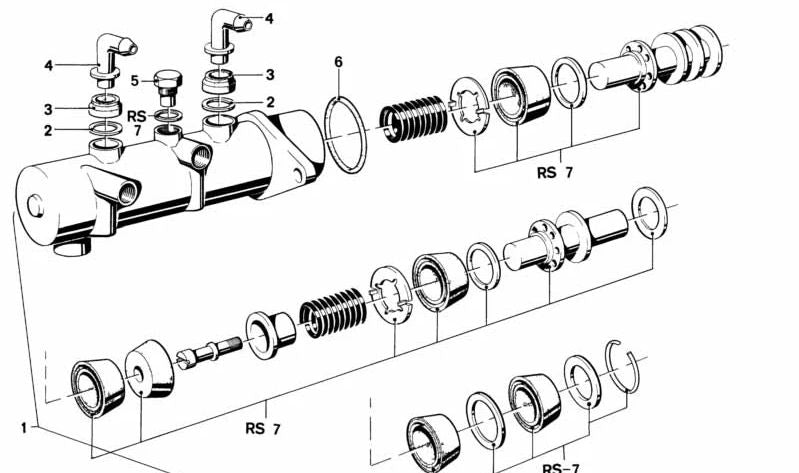 Conector para BMW Serie 3 E21, Serie 5 E12, E28, Serie 6 E24, Serie 7 E23 (OEM 34321102282). Original BMW.