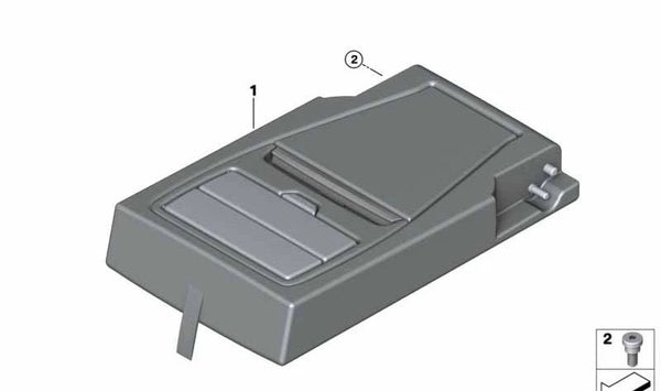 Reposabrazos central en Alcantara OEM 52208073486 para BMW F48, F39. Original BMW.