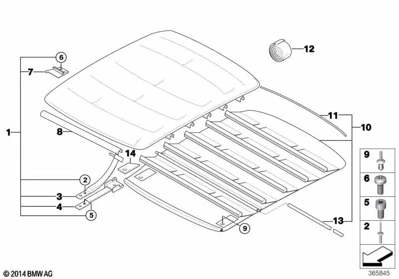 Resorte de extensión derecho para BMW Serie 3 E36 (OEM 54112267318). Original BMW.