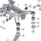 Soporte de suspensión trasera derecha OEM 33316775900 para BMW Serie 5 (F07, F10, F11), Serie 6 (F06, F12, F13), Serie 7 (F01, F02, F04). Original BMW