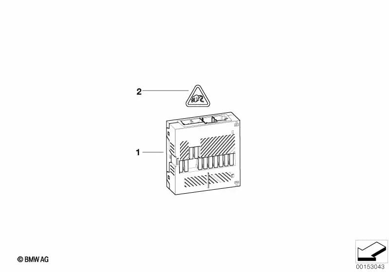 Carcasa de conector para BMW E60, E61 Serie 6 E63 E64 Serie 7 E65 E66 X5 E53 (OEM 12527511050). Original BMW