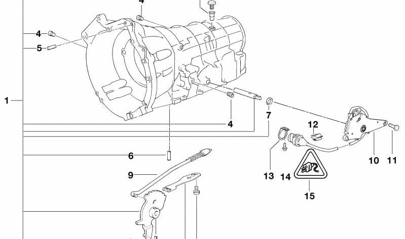 Placa de soporte para BMW Serie 5 E39, Serie 7 E38 (OEM 24101422296). Original BMW