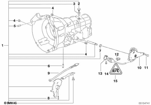 Interruptor de posición para BMW Serie 7 E38 (OEM 24101422295). Original BMW