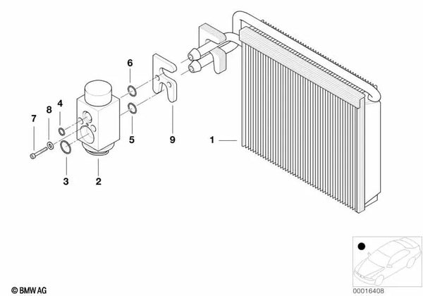 Junta para BMW Serie 3 E46 (OEM 64508374880). Original BMW.