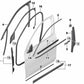 Fensterrahmenabdeckung der rechten Vordertür für BMW F39 (OEM 51337420858). Original BMW