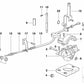 Cable de tracción amortiguador de ruido para BMW Serie 3 E36 (OEM 25161423395). Original BMW.