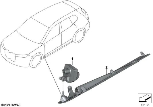 Soporte módulo de luz izquierdo para BMW I20 Serie i (OEM 63145A04411). Original BMW