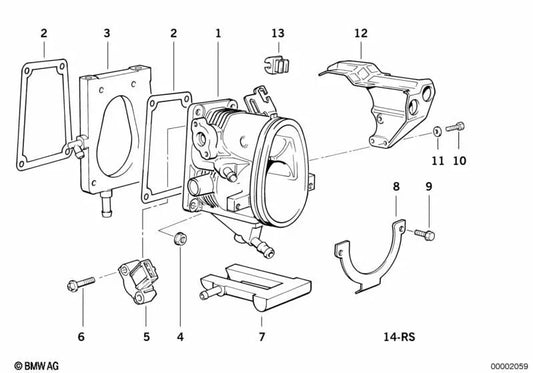 Elemento calefactor para BMW E36 (OEM 13541739164). Original BMW