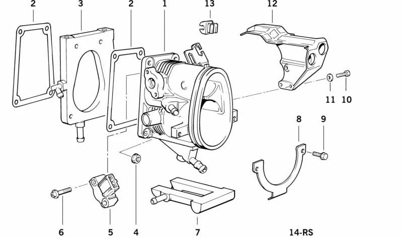 Radiador para BMW Serie 3 E30 (OEM 13541739222). Original BMW