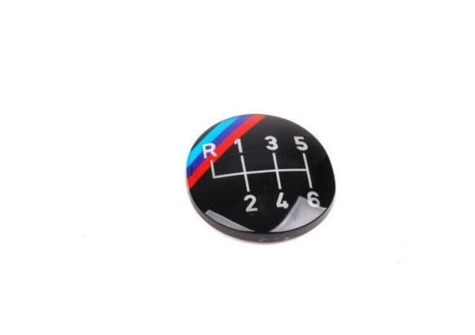 Emblema M de BMW para pomo de palanca de cambio de 5 o 6 velocidades. Original BMW - Recambios y Accesorios BMW