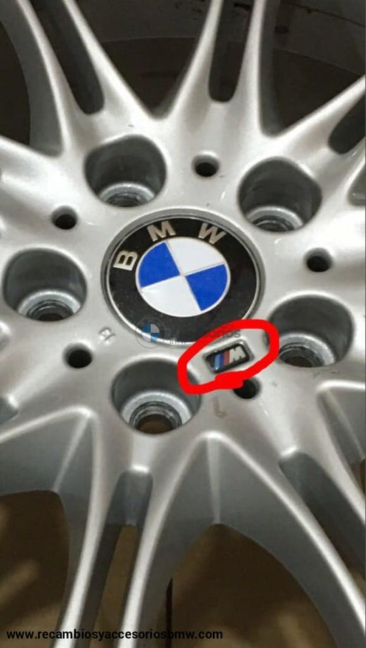 Emblema Plaquita M Para Llantas (4 Unidades). Original Bmw