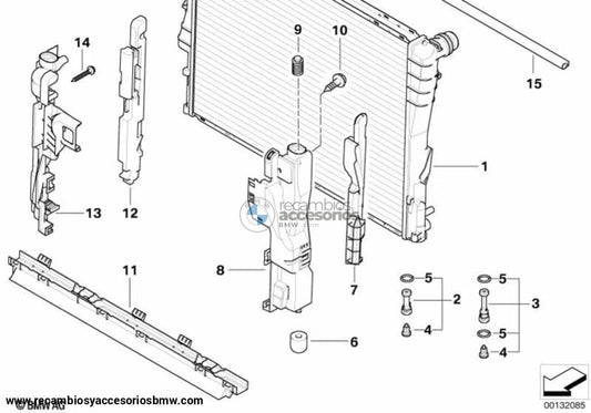 Enfriador De Refrigerante Para Bmw E83 () . Original Bmw. Recambios