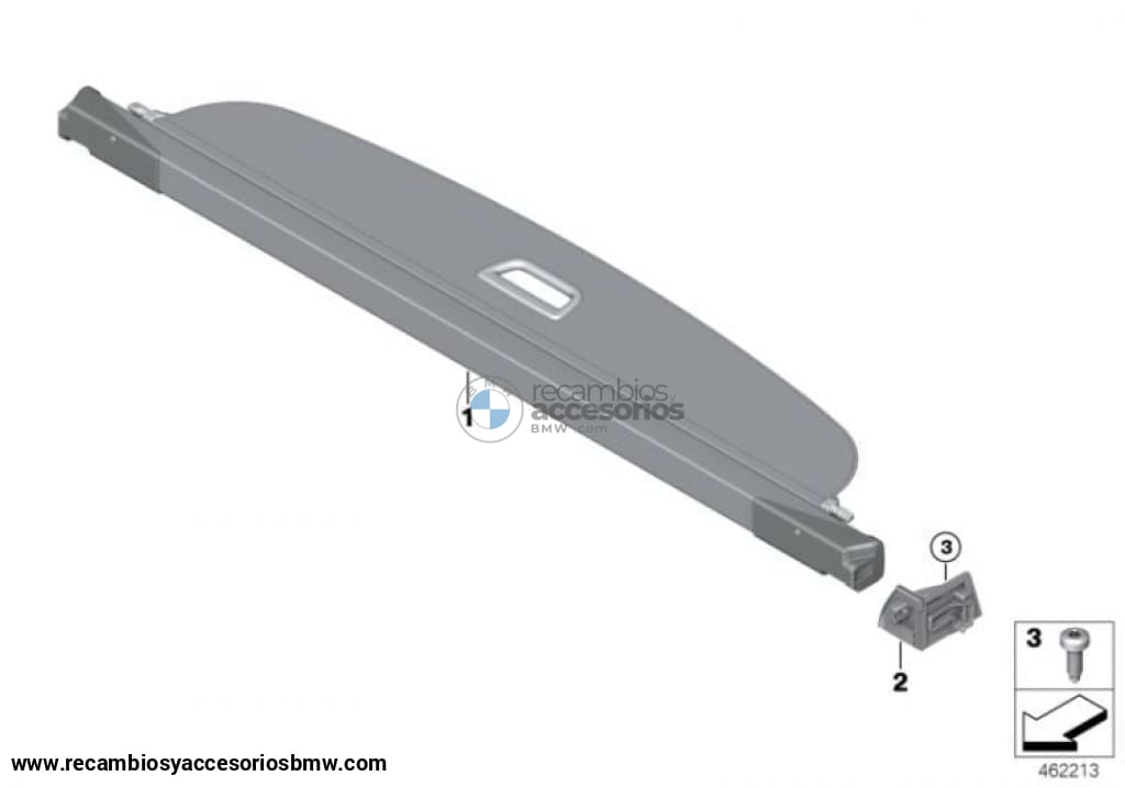 Estor/persiana Enrollable Para Maletero Bmw Serie 2 Gran Tourer F46. Original Recambios