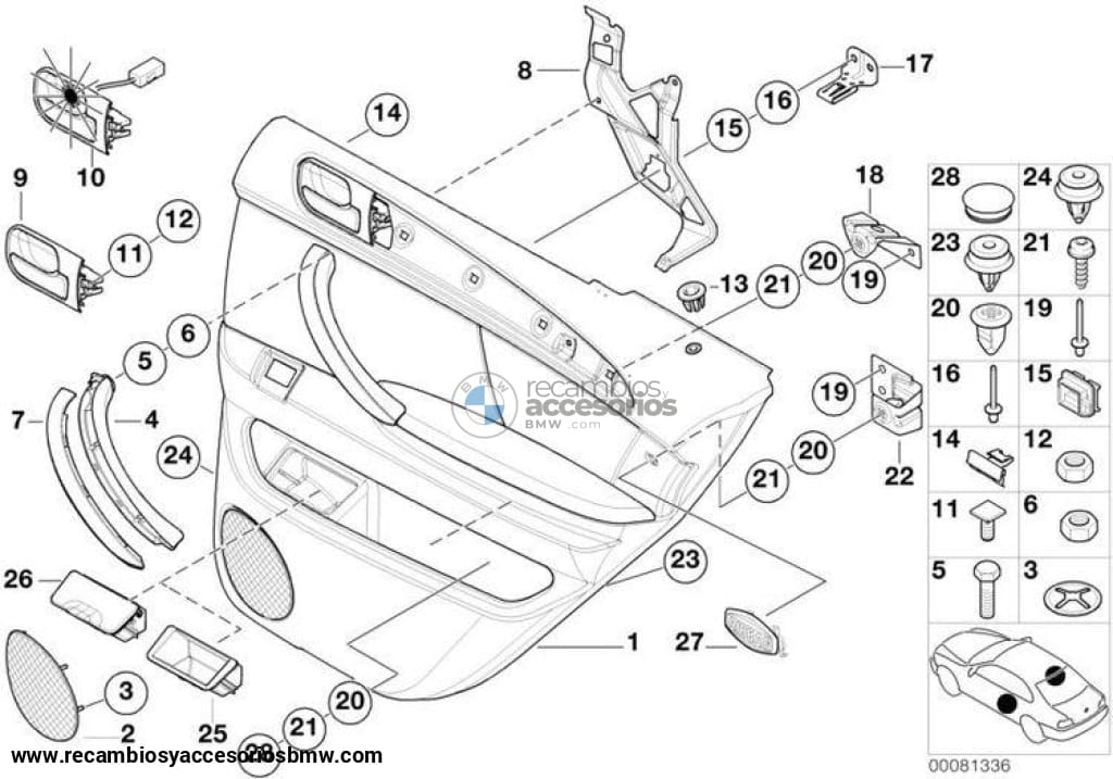 Etiqueta Airbag Lateral Hellbeige 2 Para Bmw E53. Original Recambios