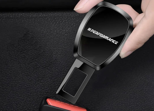 Extensor De Clip Para Cinturón Seguridad Bmw Con Logotipo Performance - Accesorio Alta Calidad