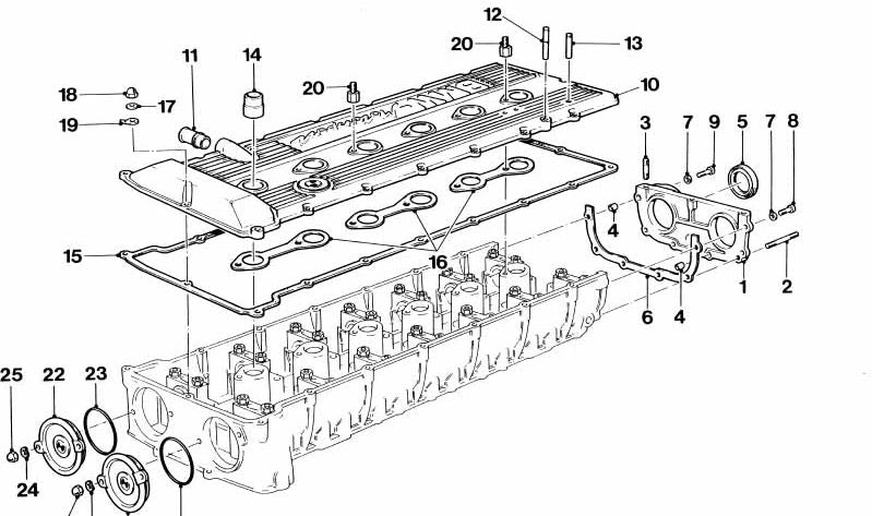 Tampa de fechamento de OEM 11121304219 para BMW E30, E36, E28, E34, E24, Z3. BMW original.