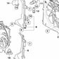 Fan housing with fan for BMW E83, E83N (OEM 17113452509). Original BMW.