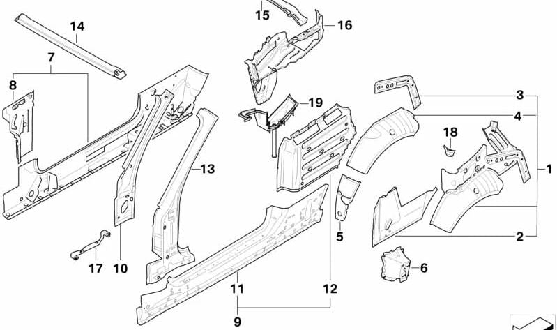 Cubierta superior del parabrisas OEM 41217193276 para BMW E88. Original BMW.