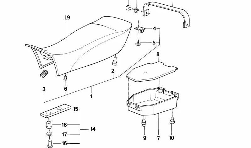 Soporte de motor OEM 52532323001 para BMW (Modelos compatibles: E30, E36, E46, E90, F30, G20). Original BMW.