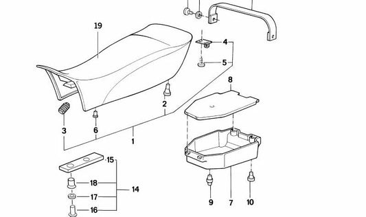 Rear bumper OEM 51161452421 for BMW 3 Series (E21). Original BMW