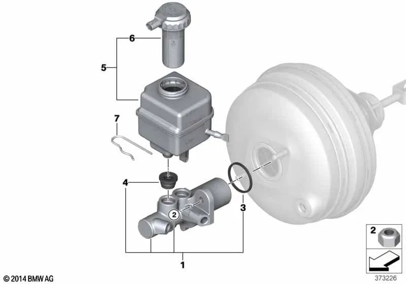 Cierre con interruptor de advertencia para BMW Serie 5 F07, F10, F11, F18; Serie 6 F06, F12, F13; Serie 7 F01, F02, F04 (OEM 34316786731). Original BMW