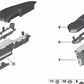 Placa adaptadora OEM 12907857151 para BMW Serie 5 (F90), Serie 8 (F91, F92, F93). Original BMW