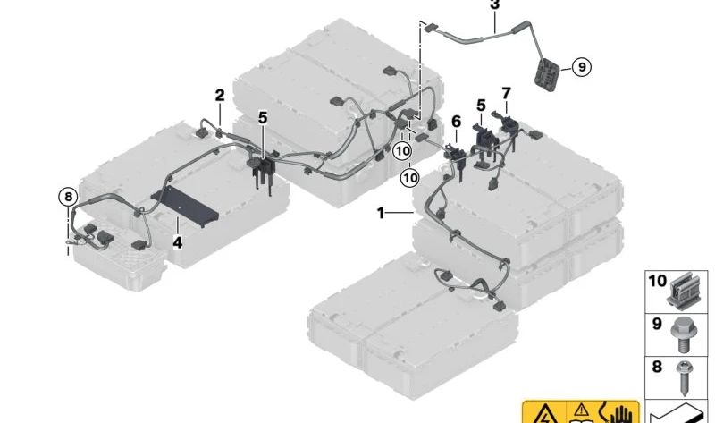 OEM wiring guide 61278697681 for BMW G05, G06. Original BMW.