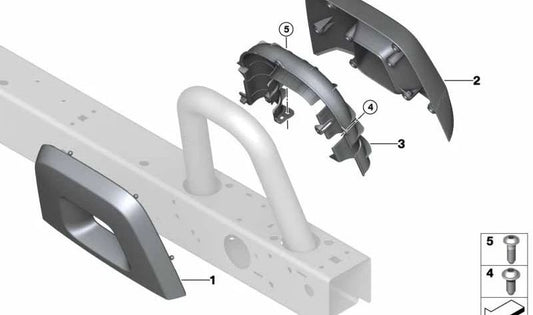 Embels in Embels of the sinistra posteriore OEM Antivuelco 51467484485 per BMW G29 Z4. BMW originale.