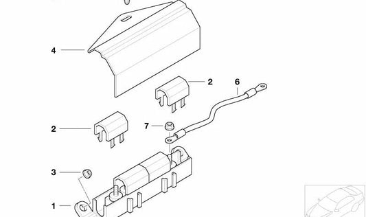 Couverture BMW (OEM 61138382456). BMW d'origine