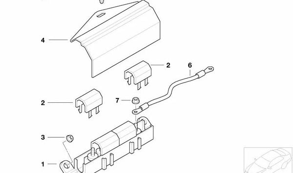 Tapa para BMW (OEM 61138382456). Original BMW