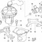 Tubo de aspiración para BMW E46 (OEM 11727553059). Original BMW