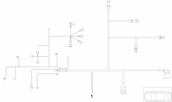 Cableado Motor Módulo Periférico para BMW E39 (OEM 12517503794). Original BMW