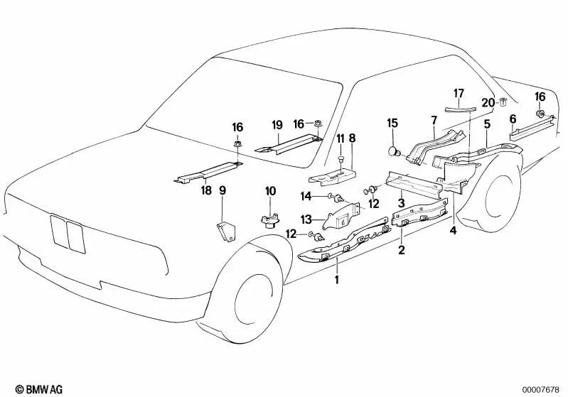 Push button for BMW 3 Series E30, 5 Series E28, E34, 6 Series E24, 7 Series E23, E32 (OEM 52101906933). Original BMW